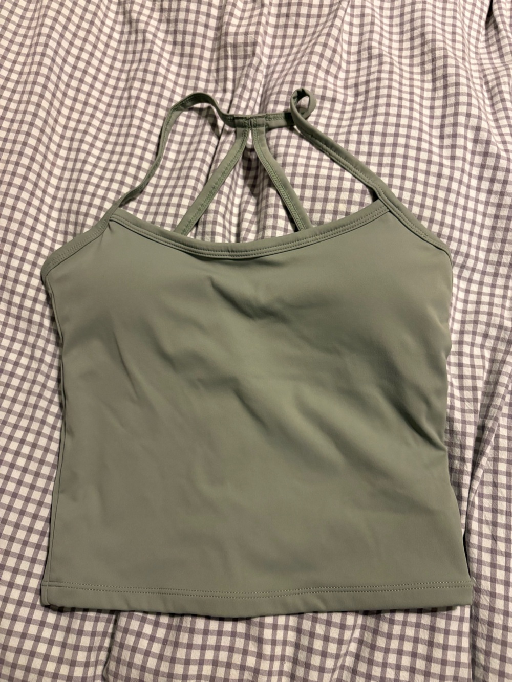 Women's Olive Green Workout Tank Top